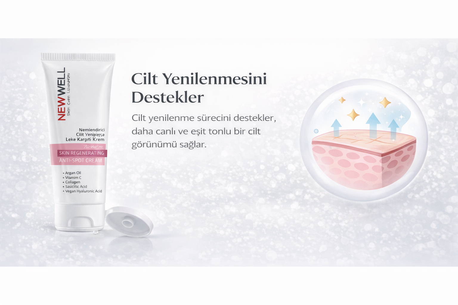 NEW WELL içerik ve kullanım detay görsel