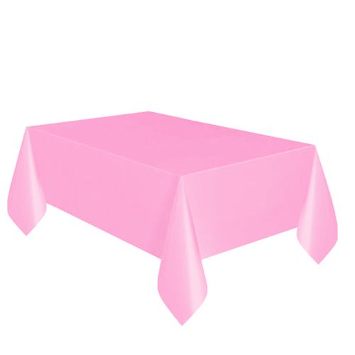 Pembe Masa Örtüsü Plastik 137x183 cm, fiyatı