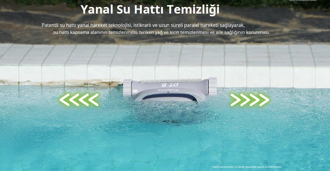 Chasing Poolmate DT B yanal su hattı temizliği