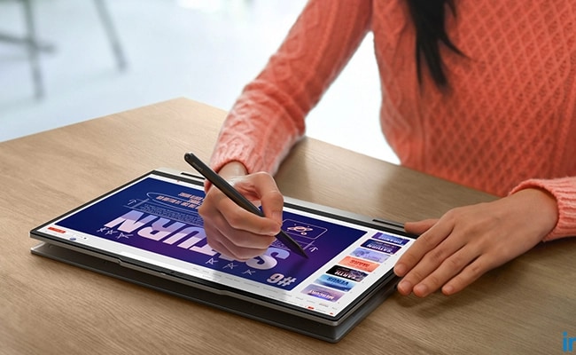 Dijital not alma için mükemmel olan Lenovo ThinkBook 14 2'si 1 arada Gen 5 dizüstü bilgisayarın isteğe bağlı kalemi yaratıcılığı artırır.