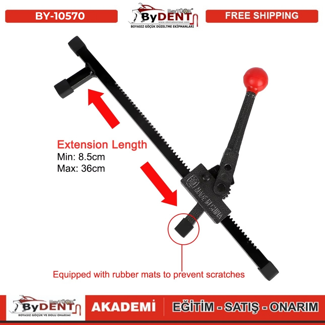 pdr, tools, göçük, düzeltme, kuşak arası, boyasız göçük, boyasız göçük düzeltme, pdr tools, otomalzemeal, bydent, göçük düzeltme ekipmanı,