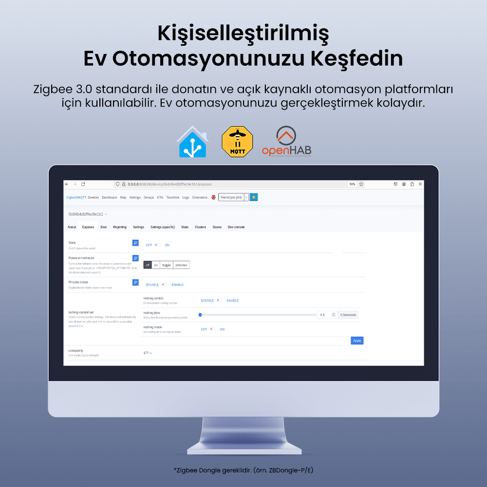 Micro Zigbee USB Akıllı Adaptör