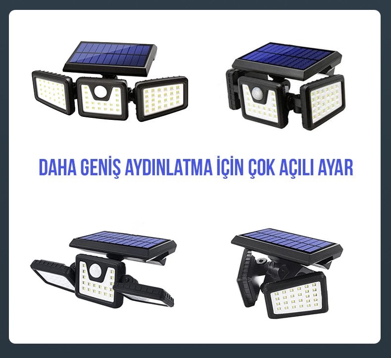  MX-W771A Sensörlü 3 Modlu Ledli Solar Aydınlatmalı Duvar Lambası İçerik