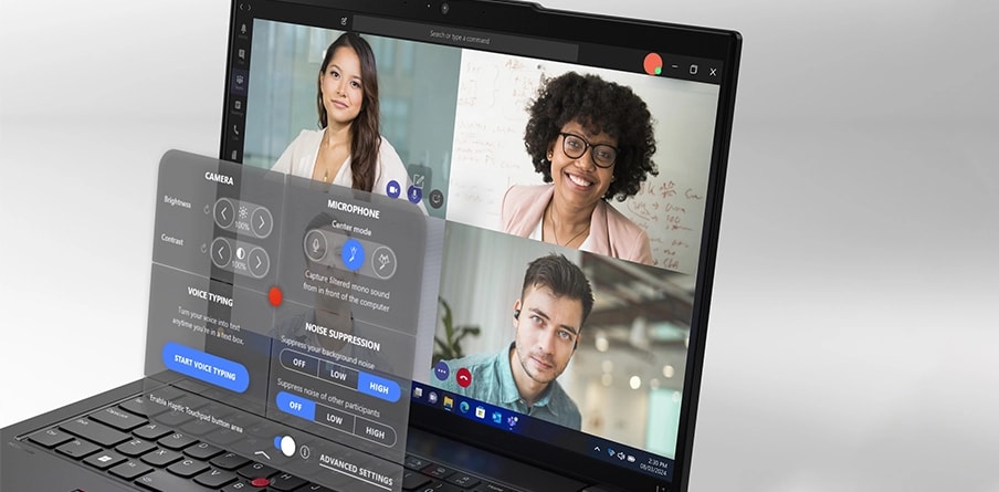 Lenovo ThinkPad L14 Gen 5 dizüstü bilgisayarında, ayarları özelleştirmek için TrackPoint Hızlı Menü.