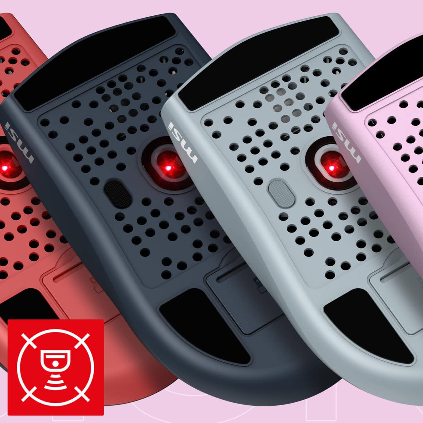 MSI FORGE GM340 WIRELESS Violet PixArt 3311 Sensör RGB Kablosuz Gaming Mouse h5