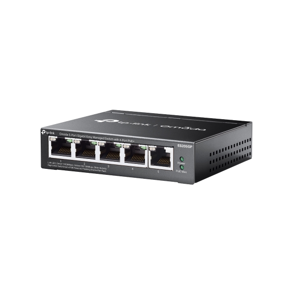 TP-LINK ES205GP 5 PORT YÖNETİLEBİLİR 65W POE SWITCH