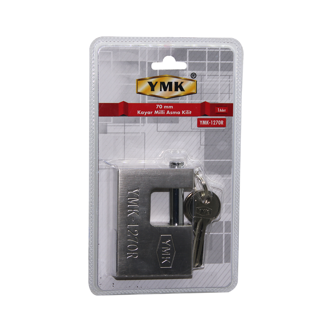 ANKAVERSE® 70MM GRİ KAYAR MİLLİ ASMA KİLİT ürünü