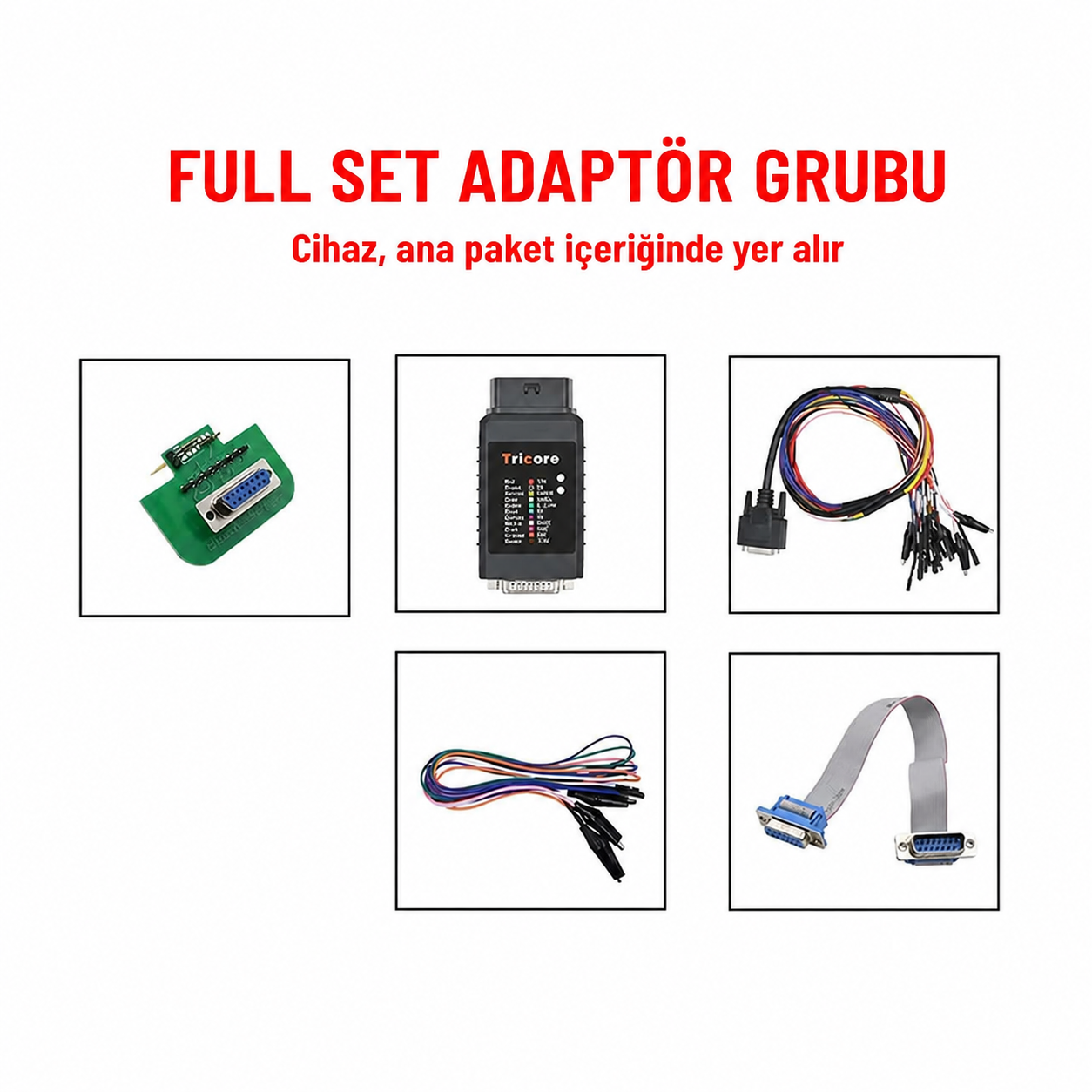 MPPS V22 Full Set Türkçeleştirilmiş adaptör ve kablo grubu