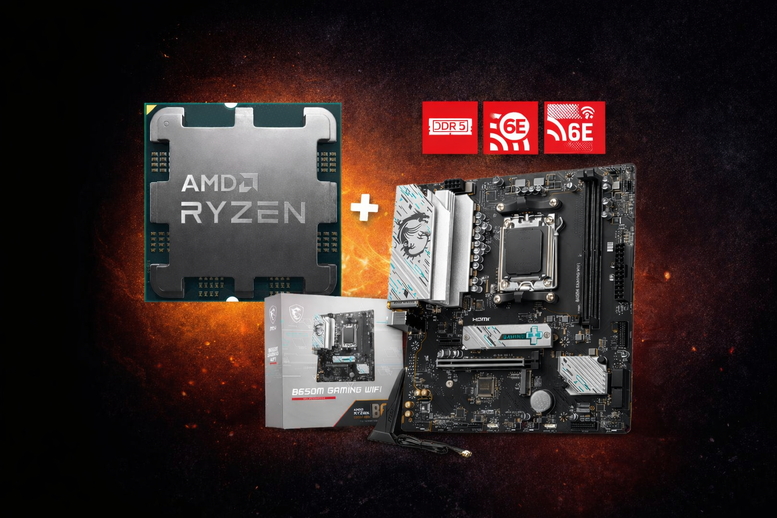 Gigabyte Msı B650M Gamıng Wıfı Am5 Anakart + Amd Ryzen 7 Fiyatı