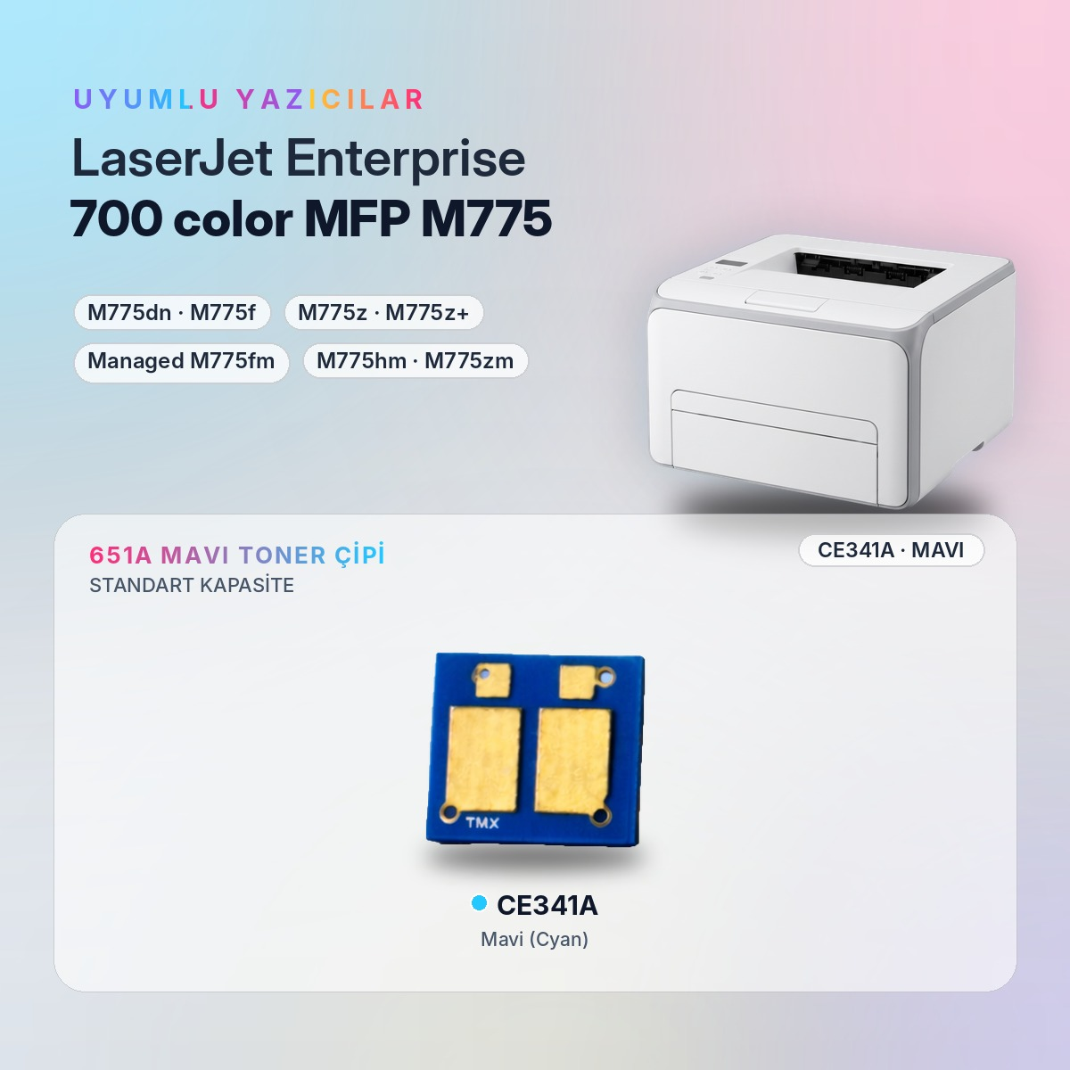 CE341A Toner Çipi