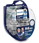 Philips 12342RGTS2 RacingVision H4 GT200 H4 far lambası, ikiz kutu