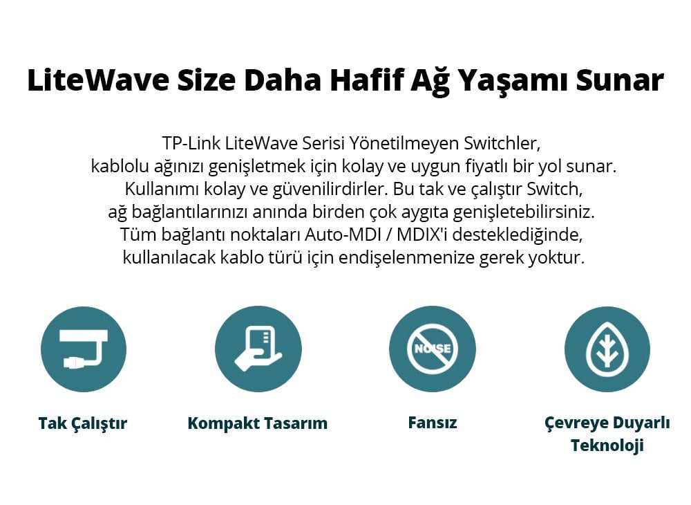 TP-Link LS-1008 8 Port 10 - 100 Mbps Ethernet Switch