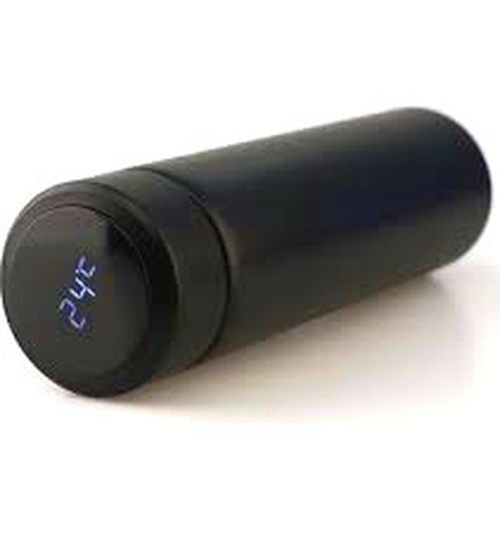 ANKAVERSE® Siyah LED Dereceli Çelik Termos 500ml