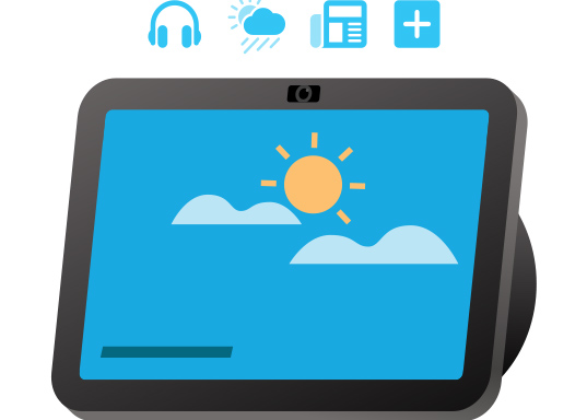 Simgelerle bir Echo Show 8
