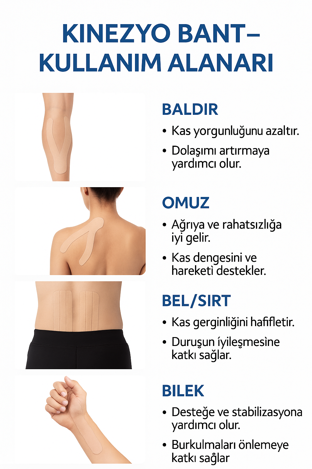 Medwelt kinezyo bant 5cm x 5m ağrı bandı