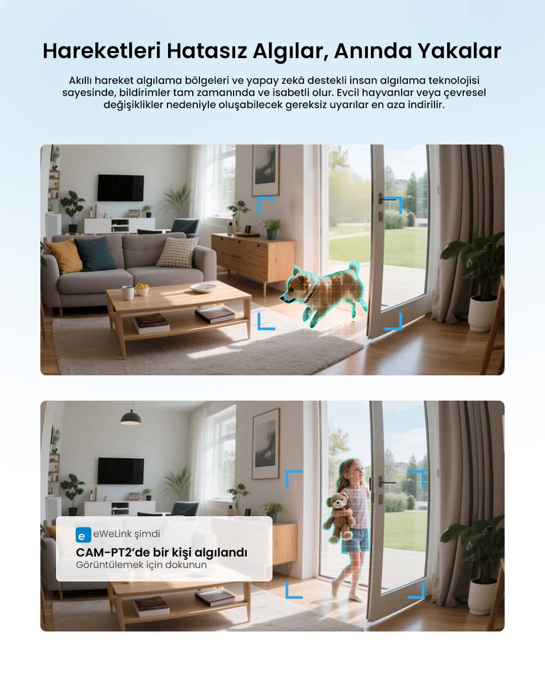 SONOFF CAM Pan-Tilt 2 Akıllı Kamera 360° Derece Hareketli