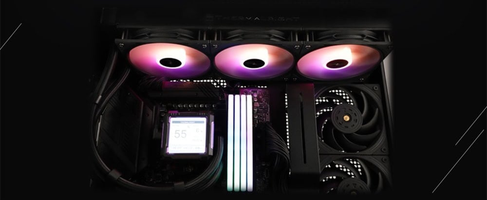 Thermalright Frozen Warframe Pro 360 Black Soğutucu H6
