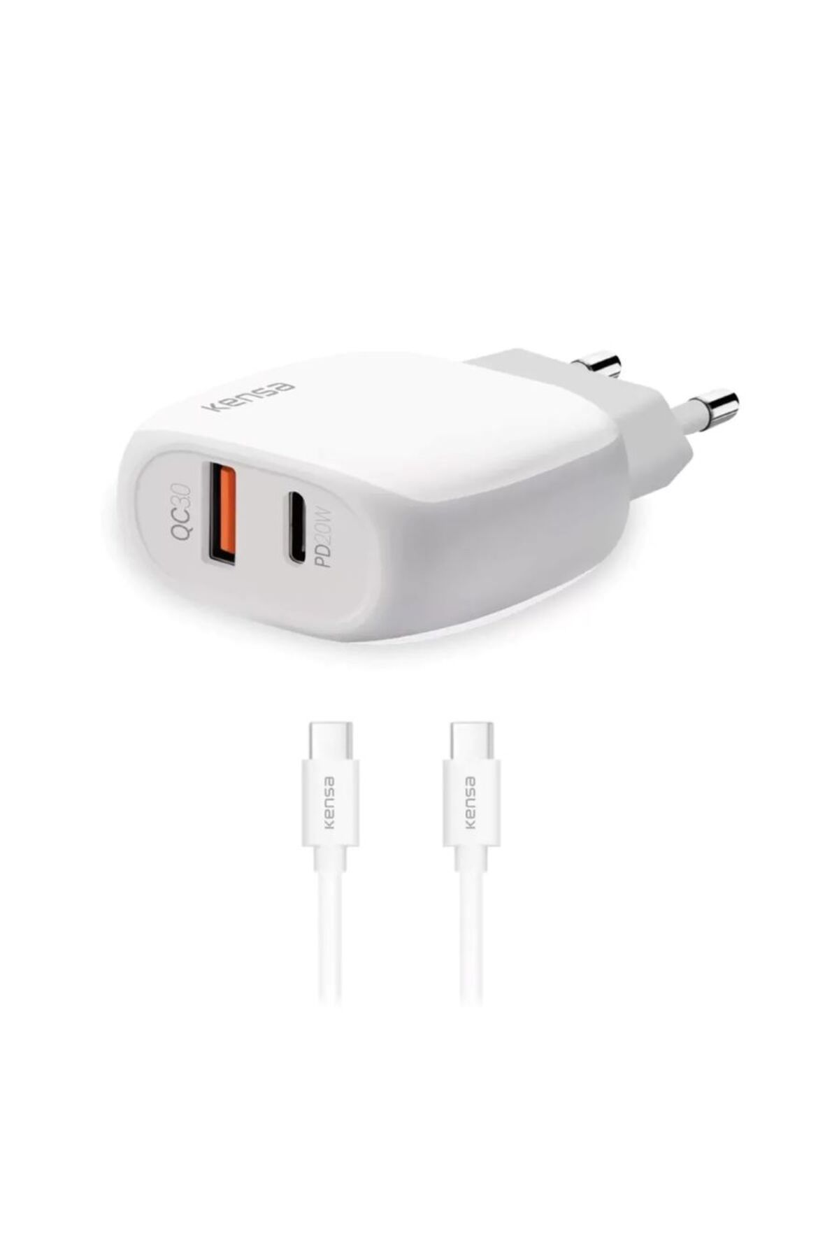 Kensa Hızlı şarj USB Type-A USB Type-C Apple Uyumlu Qc-50 Hızlı 3.0A 15W USB Lightning Quick Şarj Aleti
