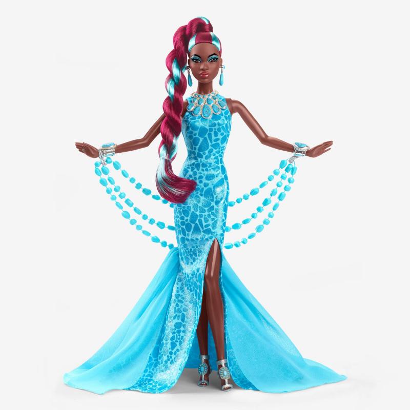 Barbie Fantasy Collection Turquoise Doll - HJX21 BarbiePedia