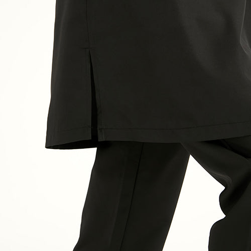 Yırtmaç detayı - Siyah tesettür mayo Rivamera