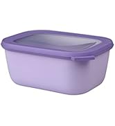 Mepal – Cirqula çok amaçlı kase dikdörtgen Nordic lila – 1500 ml – Saklama kutusu olarak kullanılabilir, soğutucu...