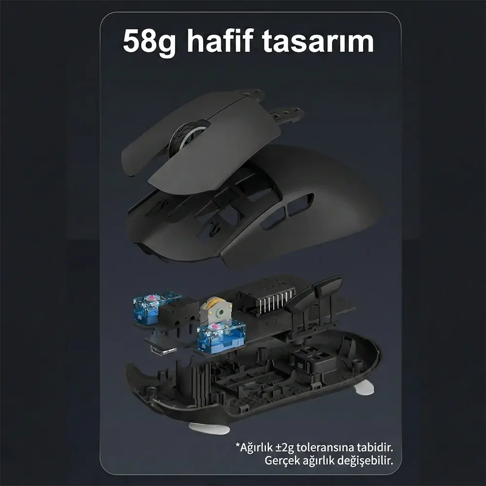 58g Lightweight Design