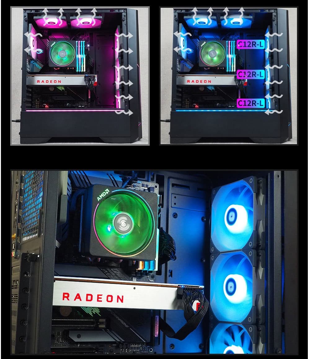 Thermalright Tl C12r L Rgb 3’lü Kasa Fanı H3