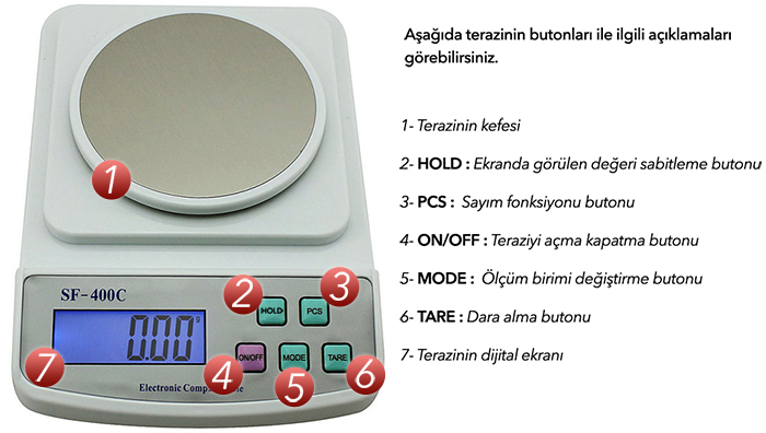 SF 400 C hassas terazi