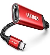 JSAUX USB-C to HDMI Adapter 4K@60Hz, Thunderbolt 3/4 to HDMI Adapter, Compatible with iPhone 15 P...