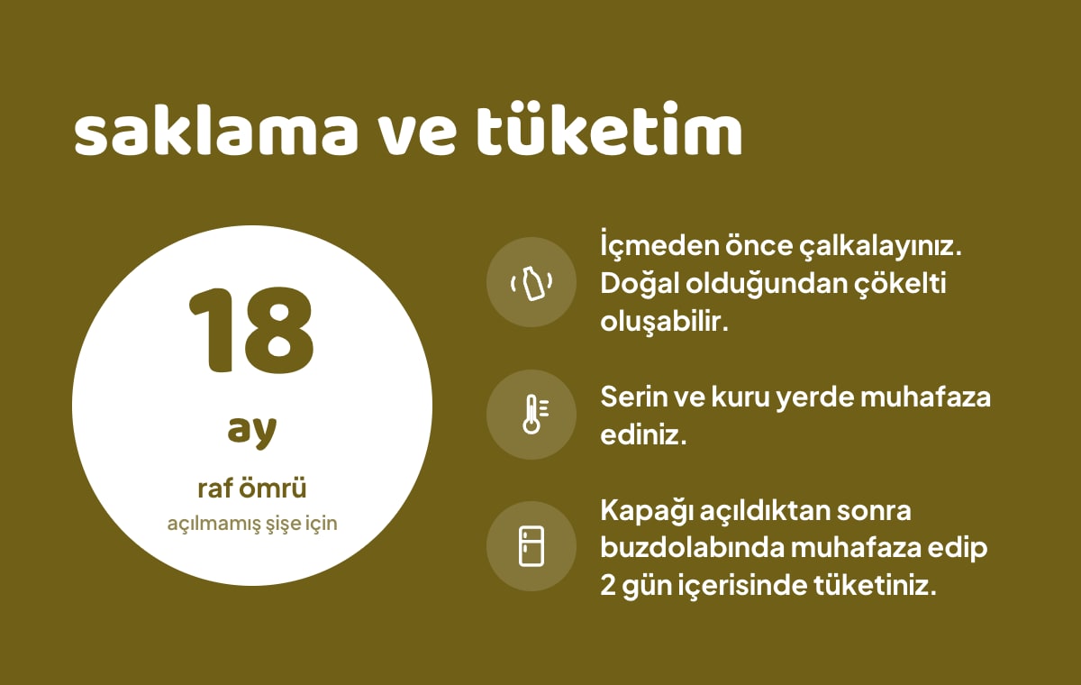 FLAVZ %100 Armut Suyu 640 ml bilgi görseli 4