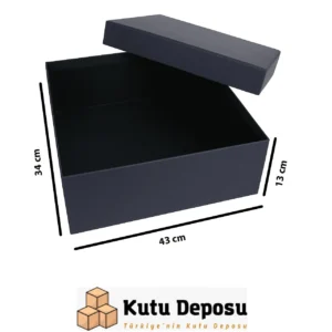 34x43x13 cm Lacivert Kutu