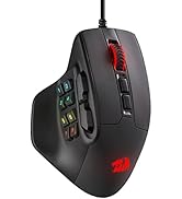 Redragon M811 Aatrox MMO oyun faresi, 15 programlanabilir tuşlu kablolu RGB oyuncu faresi...