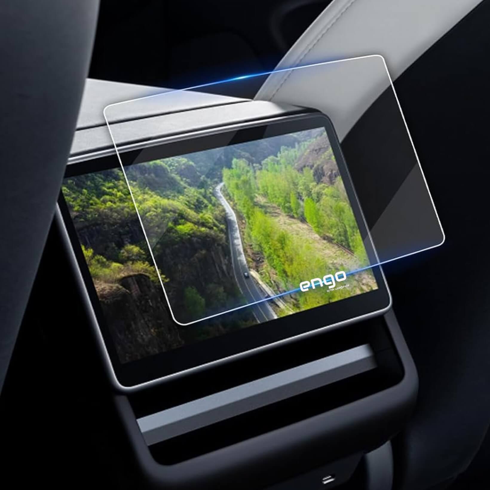 Tesla Y Arka Ekran 8 inç Ekran Koruyucu