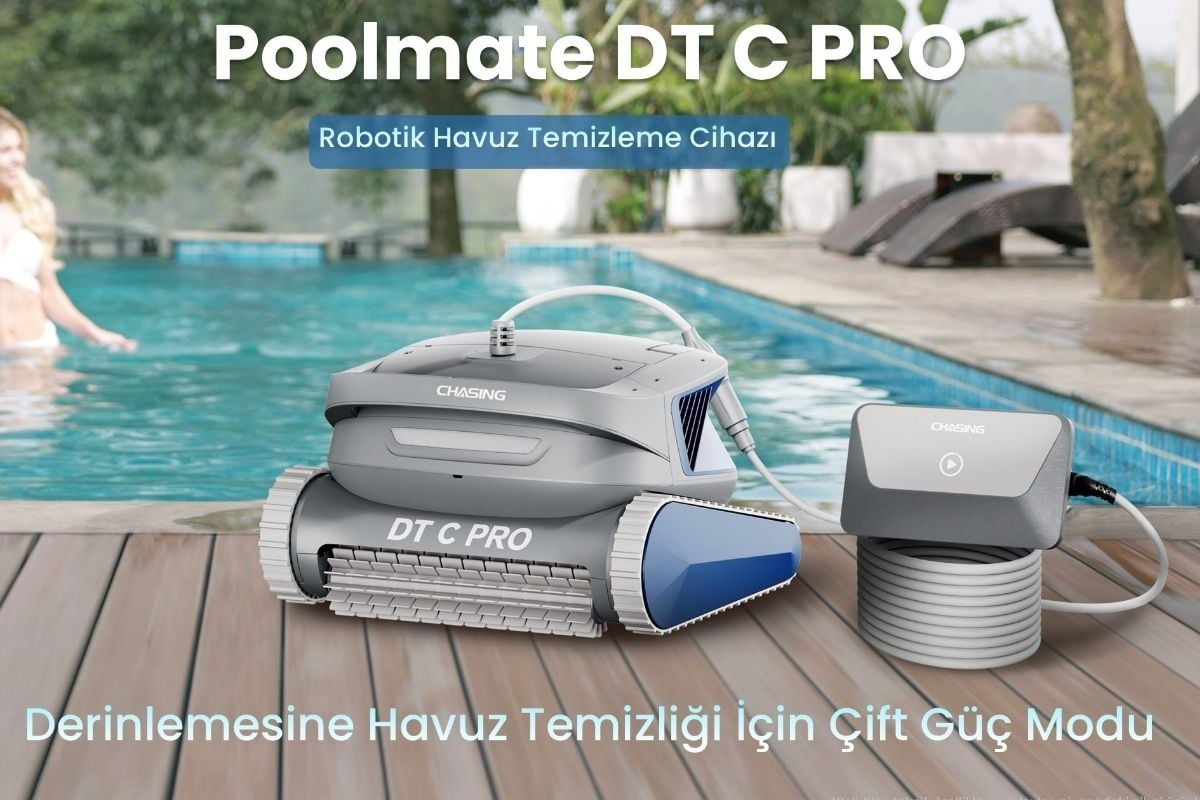 Swivel Cable sahip Poolmate DTC Pro havuz temizleme robotu