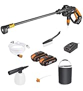 WORX 18V (20 V Max) Taşınabilir Hidroshot, Kablosuz Yüksek Basınçlı Temizleyici, WG620E.4, Temizleme Tabancası...