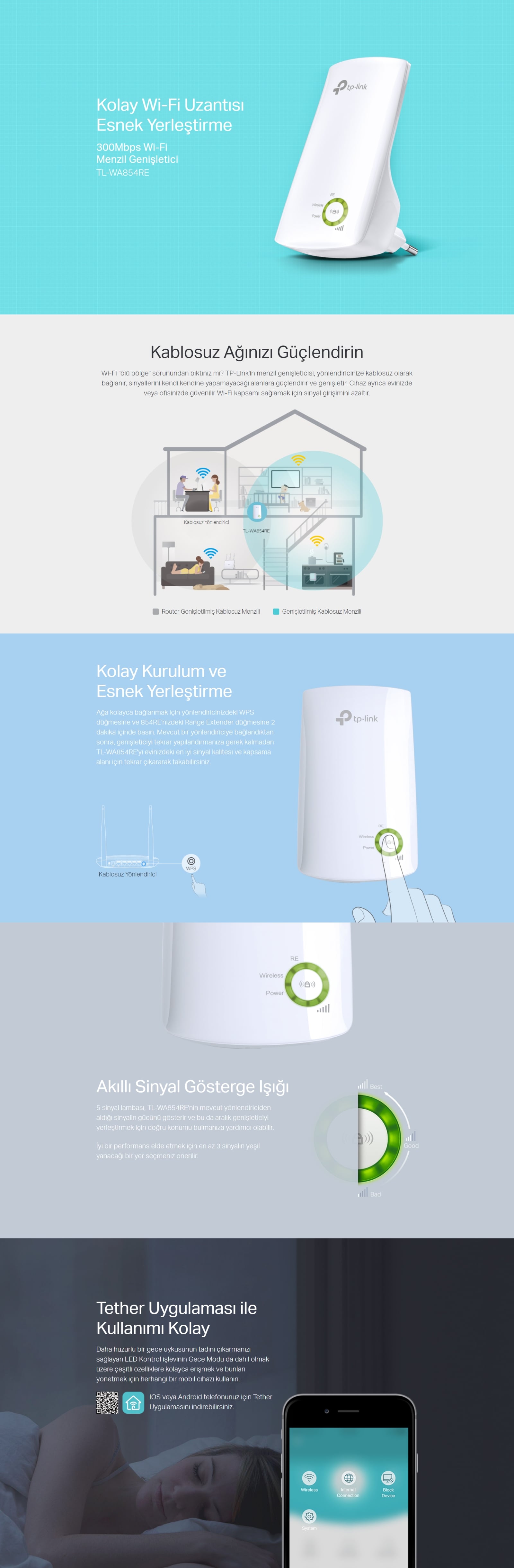 tp-link kablosuz menzil genişleyici