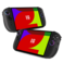 Two Lenovo Legion Go Gen 2 devices with vibrant screens, showcasing the Lenovo logo and colorful design.
