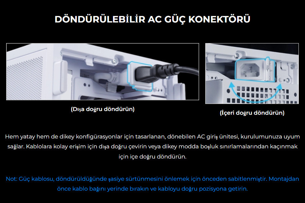 Lian Li B4 Ahşap Beyaz mATX Kasa 