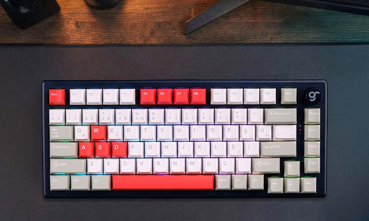 GameRaider Cherry Double Shot PBT (Full Set) Kırmızı Türkçe Keycap Set
