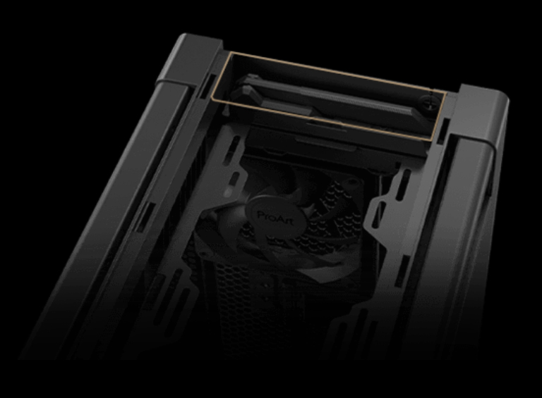 proart pa602 wood edition - metal panel