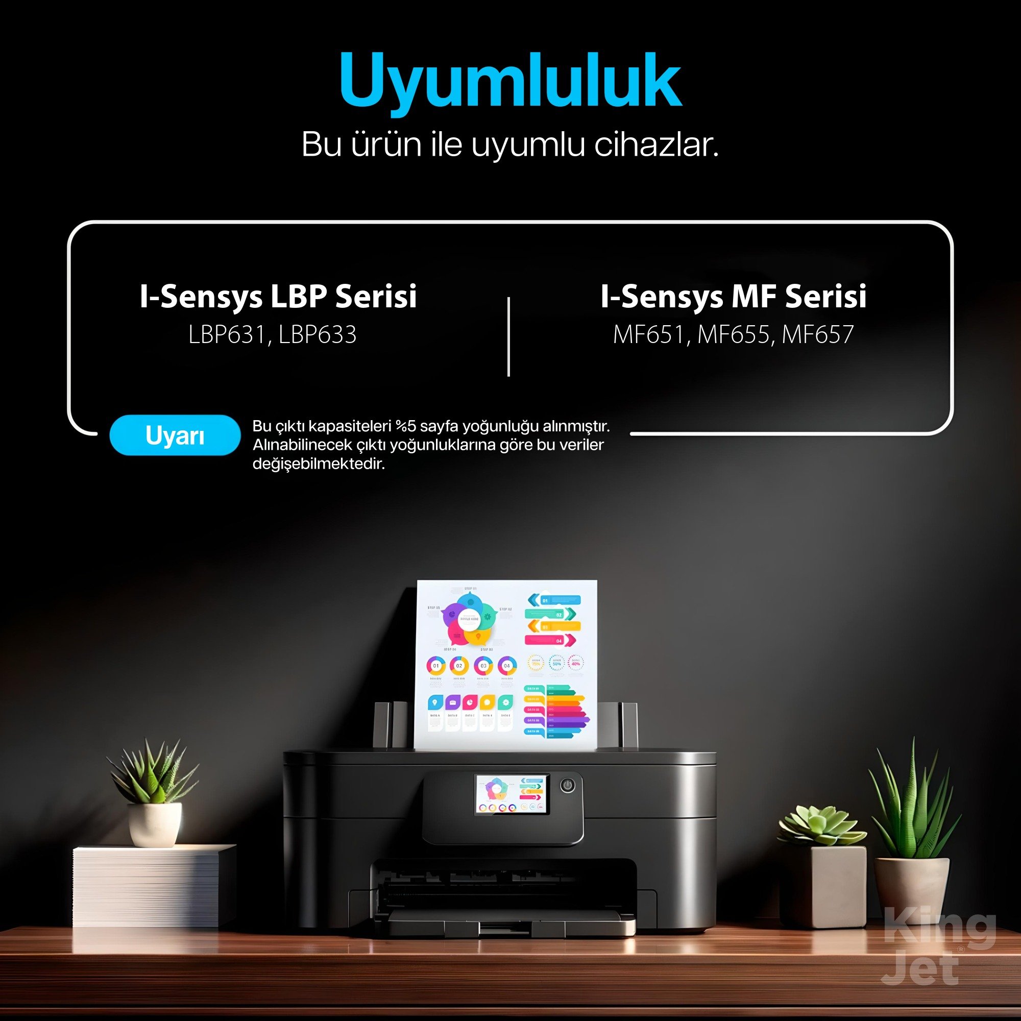 KingJET toner uyumlu yazıcı modelleri listesi
