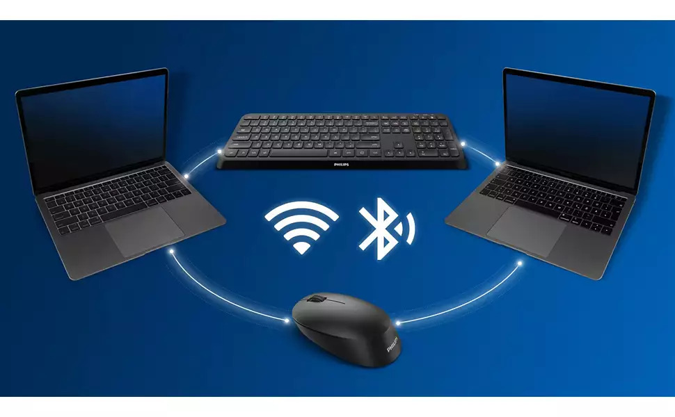 Bluetooth ve 2,4 GHz kablosuz çift bağlantı