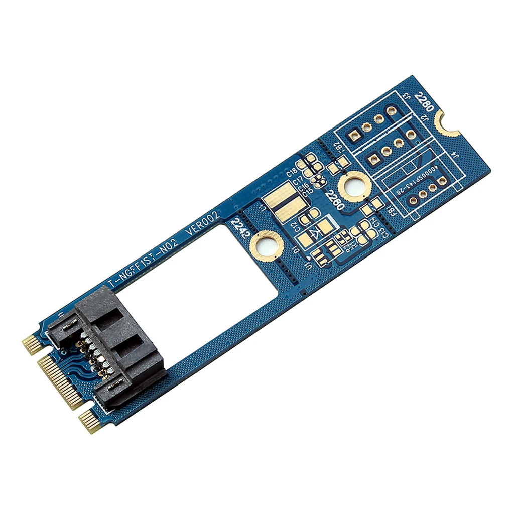 M.2 NGFF to 7 Pin SATA III Adapter Converter Board Card for Windows / Linux