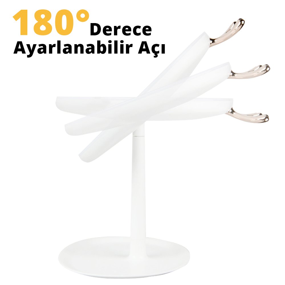 Powermaster PM-7420 Wireless Şarj Özellikli Ledli Makyaj Aynası