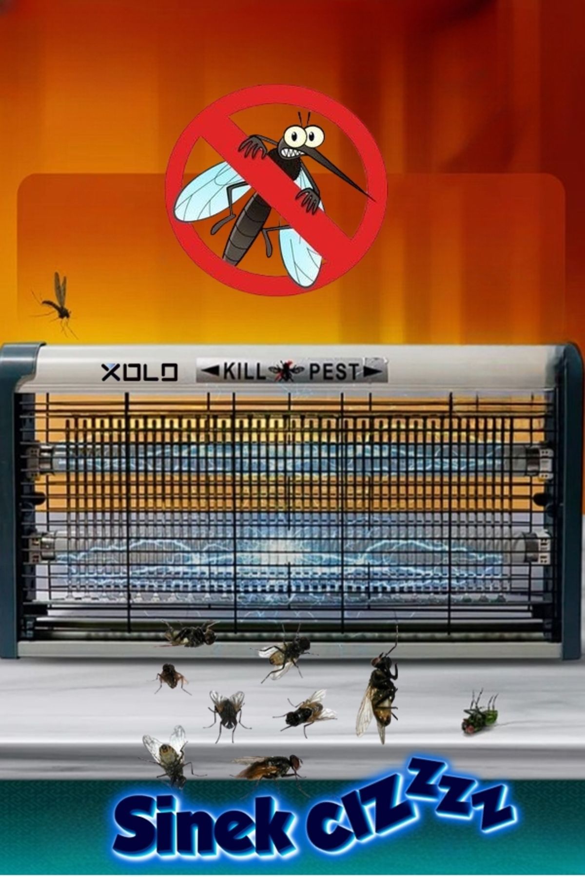 Xolo XT240 6W Premium Kasalı Elektrikli Sinek Öldürücü Cihazı Sinek Cız Uv Led