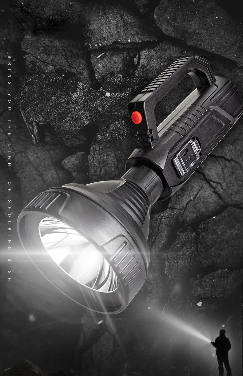  HY-788 USB Şarjlı 3 Modlu El Feneri İçerik