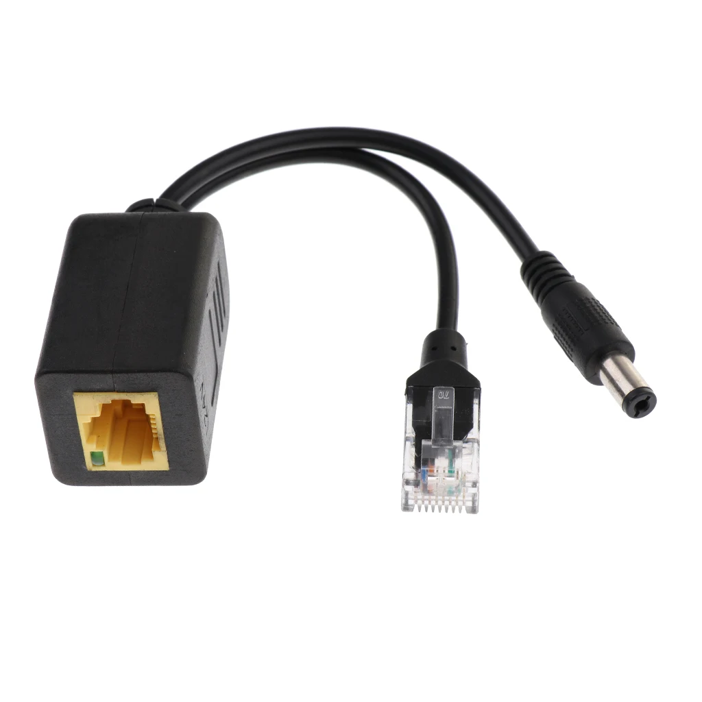 IEEE 802.3af PoE Splitter Power Over Ethernet 24V to12V POE Adapter Cable High Speed