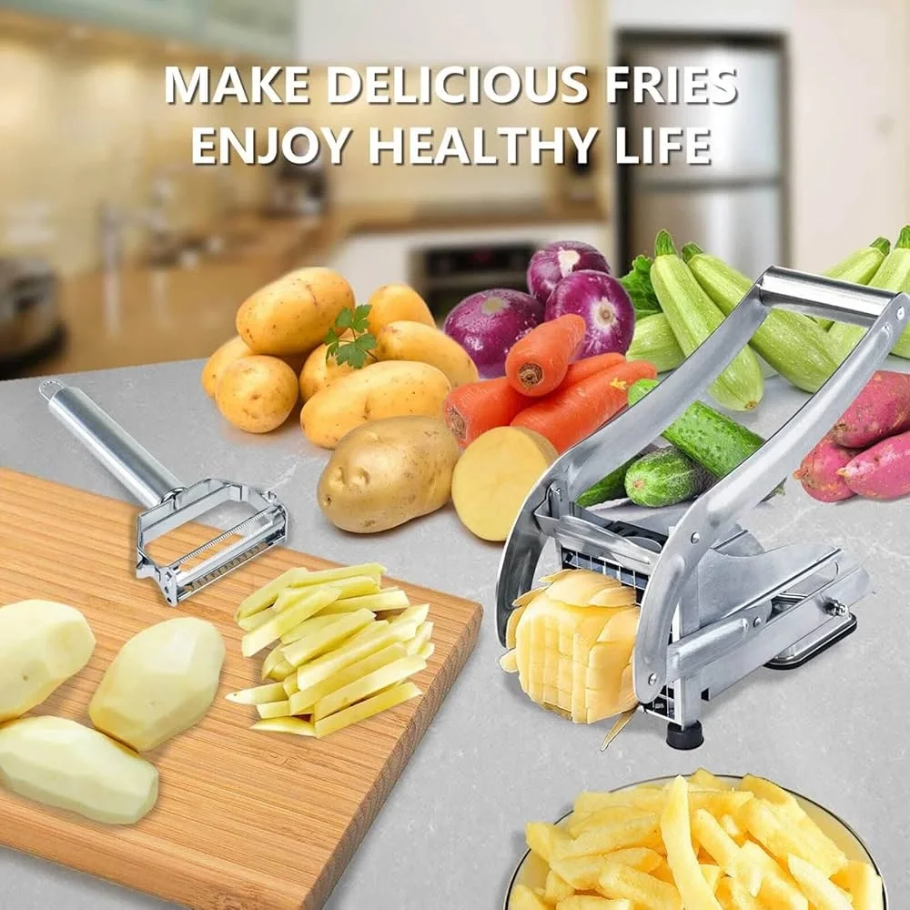 ANKAVERSE Pratik El Tipi Patates Dilimleyici - Görsel 1