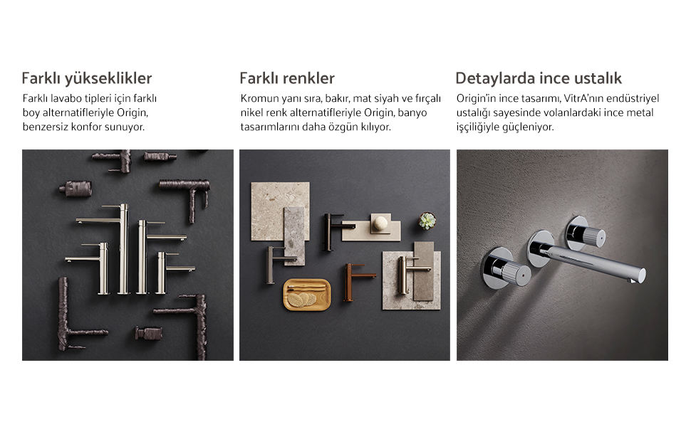 origin; zarafet; banyo; artema; lavabo; klozet; musluk; armatür; taharet; duş başlığı; vitra 