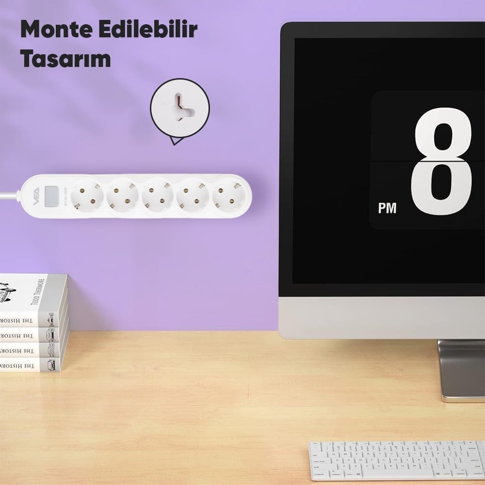 Vea VA-21569 Akım Korumalı Priz Montesi